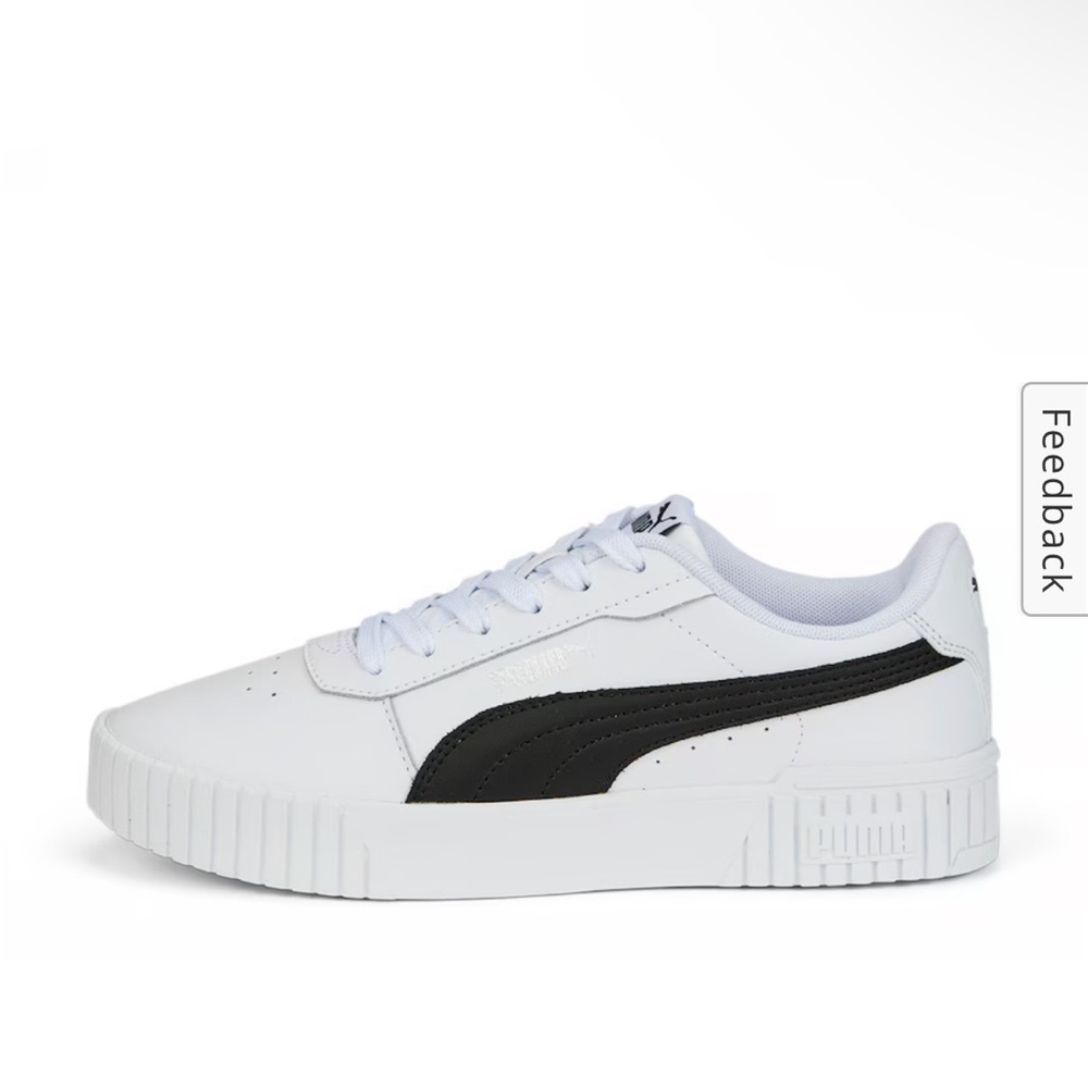 Puma’s Carina Leather Platform Sneakers- Women’s Size 6